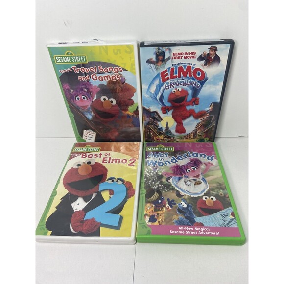 Sesame Street Lot of  4 Children Family DVD Bundle With Tall Cases - Picture 3 of 6